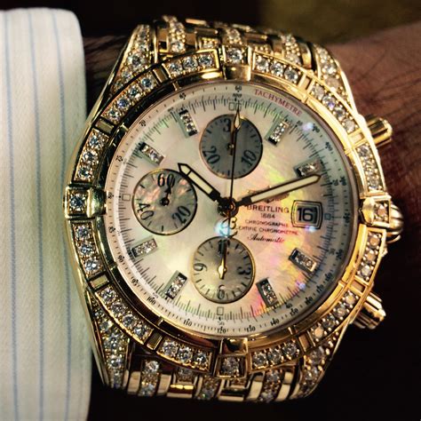 breitling chronomat evolution gold with diamonds|breitling chronomat evolution review.